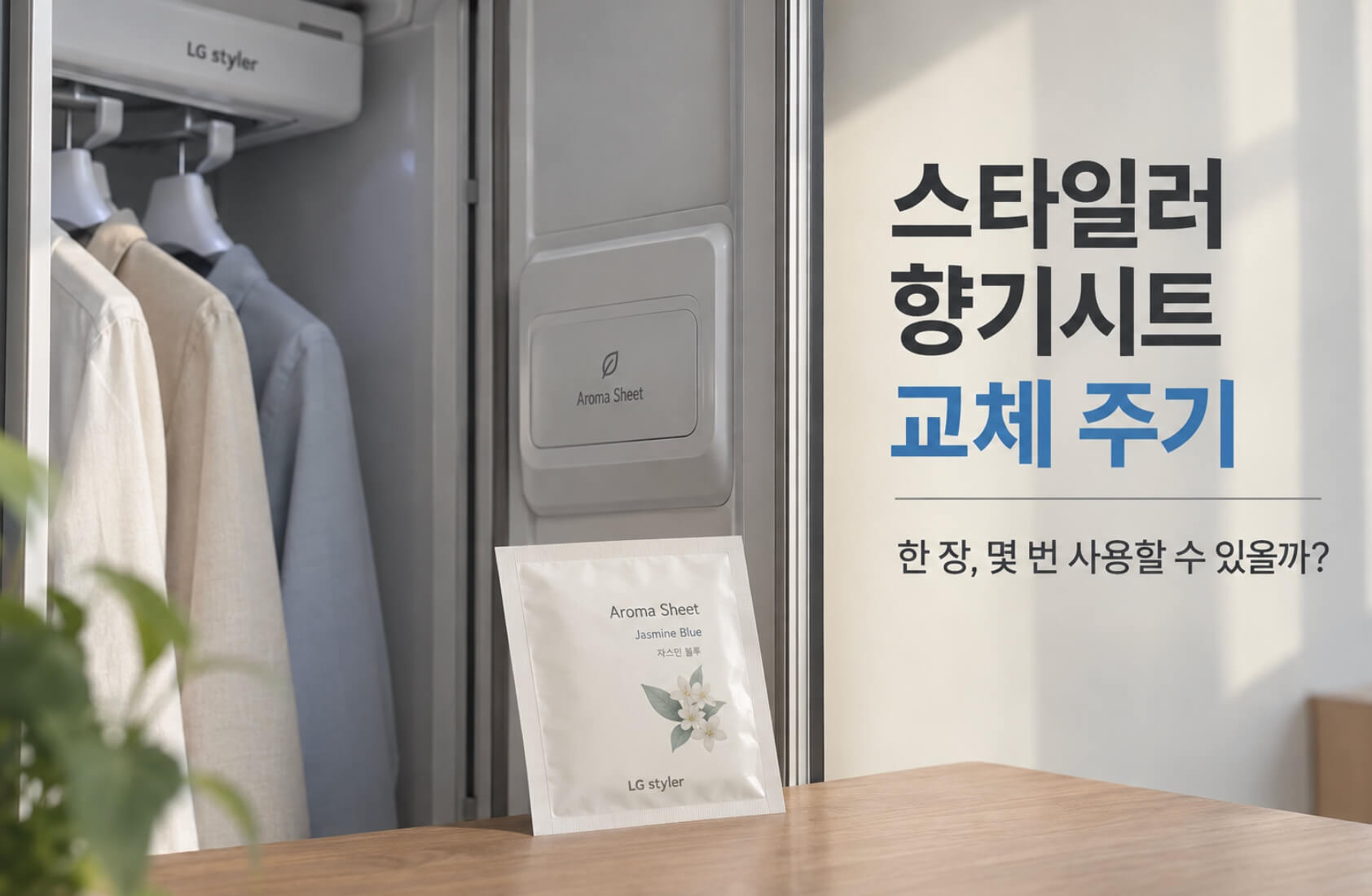 스타일러 향기시트 교체 주기, 한 장 몇 번 사용할 수 있을까?