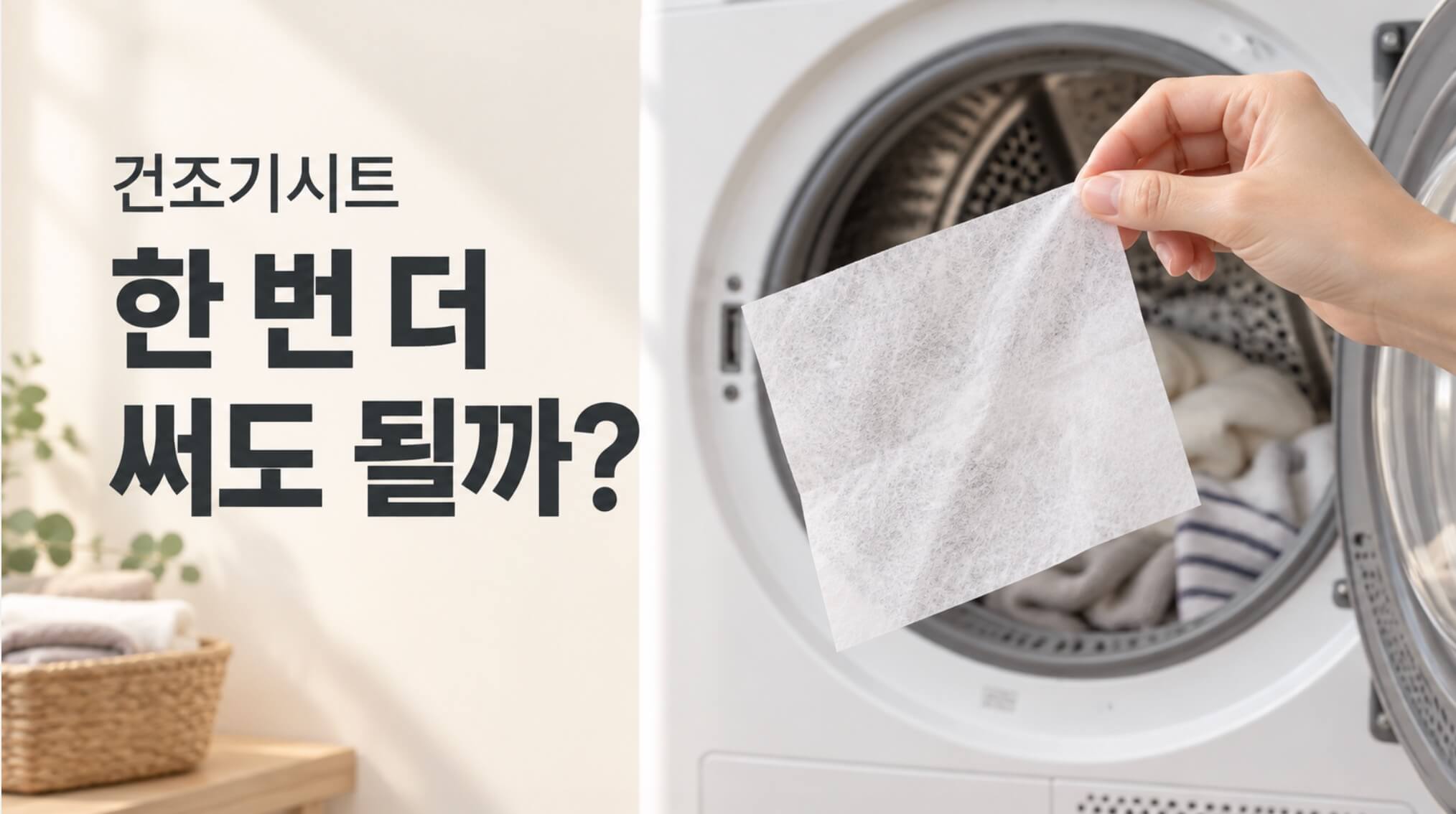 건조기시트 재사용 가능 여부, 향이 남으면 다시 써도 될까요?